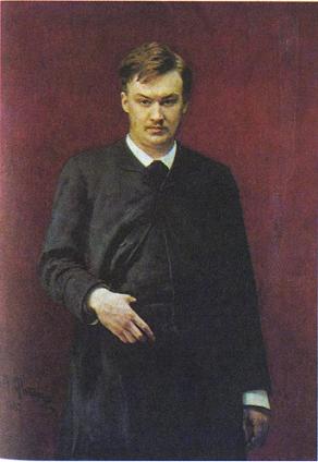 Aleksandr Glazunov (1865–1936), as portrayed by Il'ia Repin in 1887